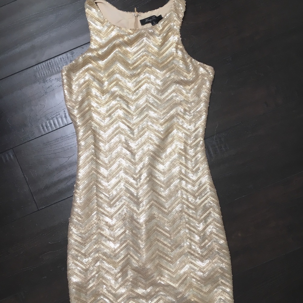 Gold Sequins Dress